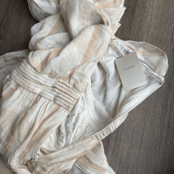 NWT Tularosa Avery Dress in White Stripe Small​​​​ - Picture 7 of 9